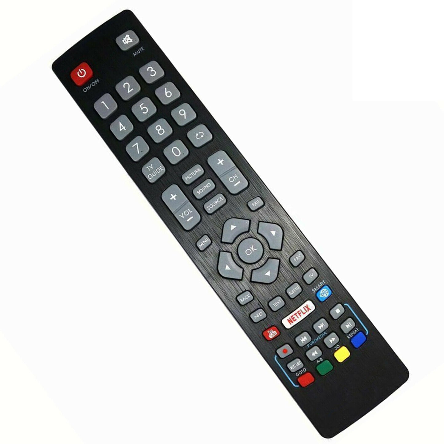 New BLF/RMC/0008 TV Remote Control for Blaupunkt Smart TV with NETFLIX YouTube