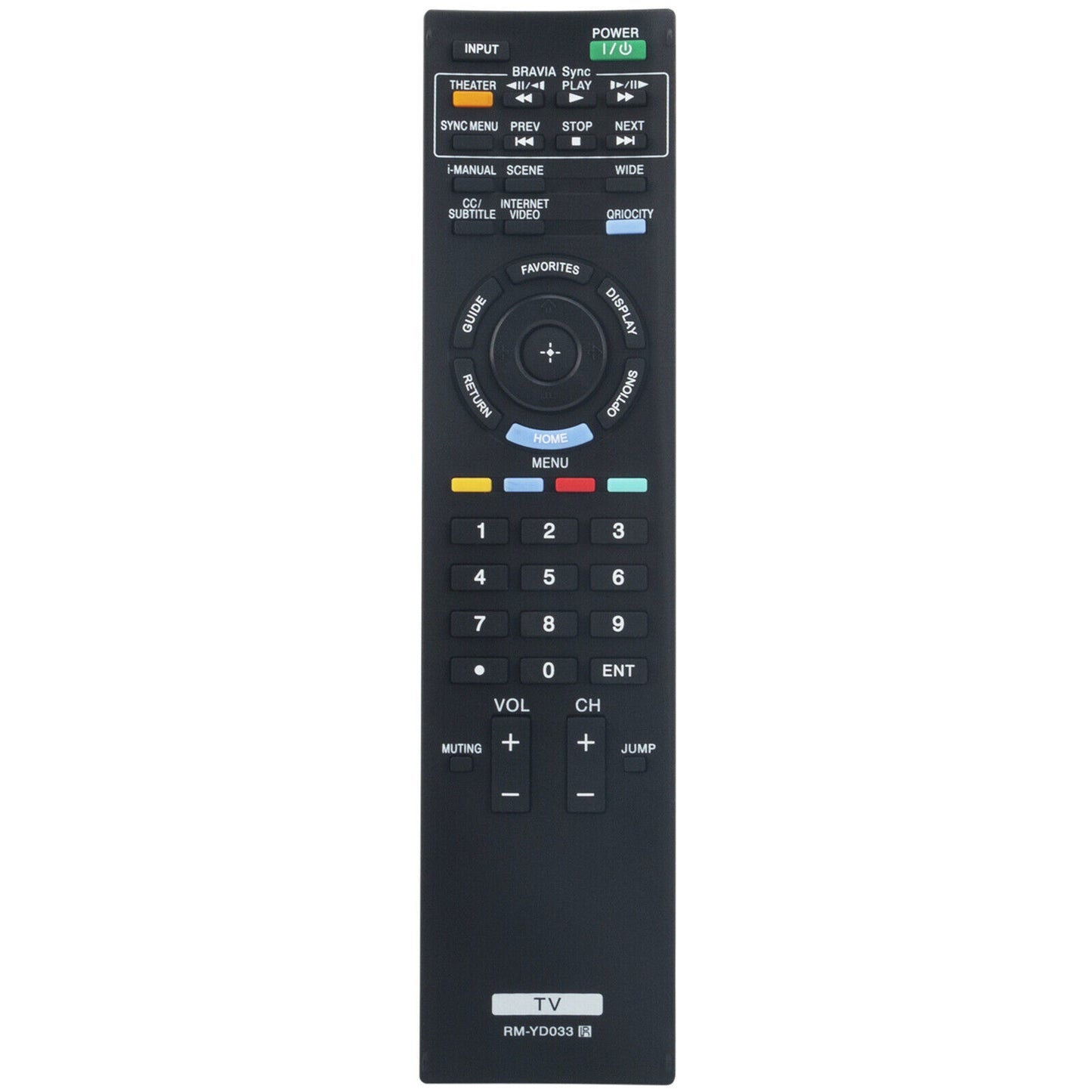 New RM-YD033 Remote for Sony TV KDL-32EX710 KDL-32EX700 KDL-40EX700 KDL-40EX710